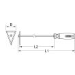 Grattoir BRONZEPLUS triangulaire avec poignée en bois 420 mm KS TOOLS 963.9533 photo du produit Secondaire 1 S