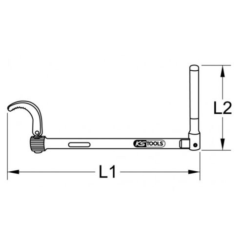 Clé lavabo diamètre 10 - 32 mm KS TOOLS 125.1000 photo du produit Secondaire 1 L