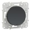 Bouton-poussoir ODACE 10A à vis lumineux anthracite 0,15mA - SCHNEIDER ELECTRIC - S540276 pas cher