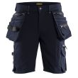 Short X1900 stretch 4D poches flottantes marine foncé/noir T38 - BLÅKLÄDER - 198816448699C44 pas cher
