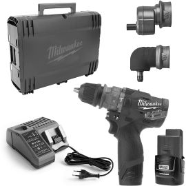 Perceuse-visseuse à percussion 12V M12 FPDXKIT-202X + 2 batteries 2Ah + chargeur + HD-BOX - MILWAUKEE TOOL - 4933464138 pas cher Principale M