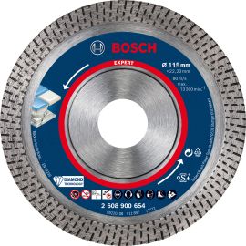 Disque à tronçonner diamanté Expert HardCeramic 115x22,23x1,4x10mm - BOSCH - 2608900654 pas cher Principale M