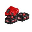 Pack de 2 batteries 18V M18 HNRG HIGH OUTPUT™ 8 Ah+ chargeur M12-18 FC - MILWAUKEE TOOL - 4933471073 pas cher