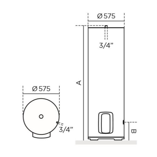 Chauffe-eau éléctrique stéatite DURALIS ACI hybride vertical version stable 300 L - THERMOR - 292077 pas cher Secondaire 4 L