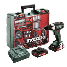 Perceuse-visseuse 18V Metabo BS 18 LT Set + 2 batteries 2 Ah + chargeur + accessoires - 602102600 photo du produit Principale M