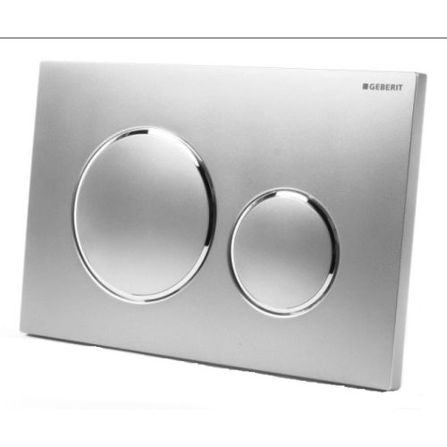 Plaque de déclenchement double touche SIGMA 20 chromée mat facile à nettoyer - GEBERIT - 115.882.JQ.1 pas cher