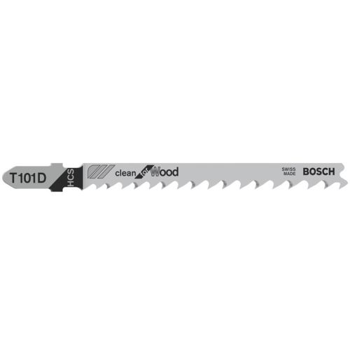 Lame de scie sauteuse T101 D Clean for Wood 100 mm BOSCH 2608630558 photo du produit