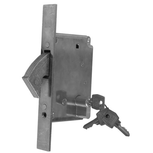 Serrure &agrave; crochet rentrant axe 60mm avec cylindre - TORBEL - A27071 pas cher