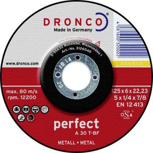 Disque &agrave; &eacute;barber pour acier 125 x 6 x 22,23 mm  DRONCO 3126040 photo du produit Principale L