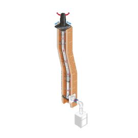 Kit 2 en 1 Renolux condensation Ubbink 80/125 mm pas cher Principale M