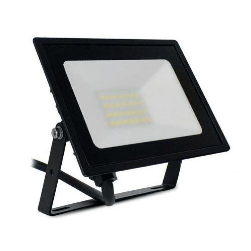 Projecteur extérieur LED LUMOS SLIM plat 20 W IP65 noir 6000 K MIIDEX LIGHTING 800423 photo du produit