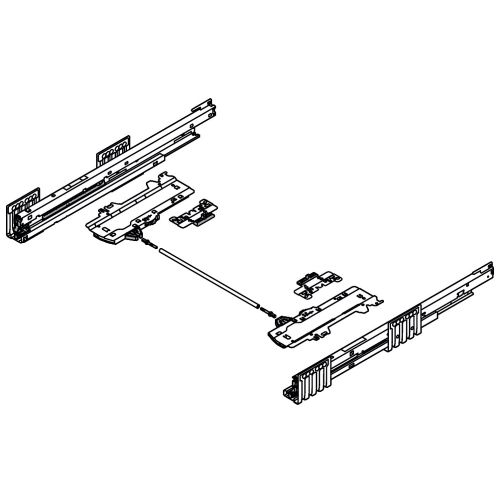 Set attache TIP ON pour tiroir MERIVOBOX 10 - 20 Kg BLUM SET60434 photo du produit Secondaire 1 L