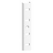 Crémaillère en applique alu blanc 2000x11mm - MONIN - 522 420 pas cher