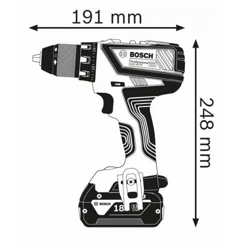 Perceuse-visseuse 18 V GSR 18V-28 + 2 batteries 2 Ah + chargeur + coffret L-BOXX - BOSCH - 06019H4102 photo du produit Secondaire 1 L