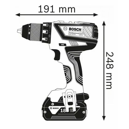 Perceuse-visseuse 18 V GSR 18V-28 + 2 batteries 2 Ah + chargeur + coffret L-BOXX - BOSCH - 06019H4102 photo du produit Secondaire 2 L