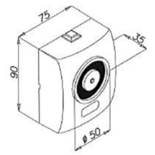 Ventouse incendie 24V 50kg gris aluminium - OPERA - 19002 pas cher Secondaire 1 L