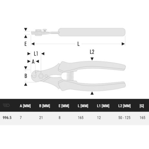Coupe-câbles acier "Compact" - FACOM - 996.5 pas cher Secondaire 1 L