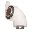 Coude 90° Rolux vent 60/100 Alu/PVC UBBINK 227233 photo du produit