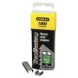 Agrafes 6 mm type G boîte de 1000 - STANLEY - 1-TRA704T pas cher