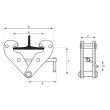 Griffe d'accrochage palan mise en place rapide 1000 kg STOCKMAN BC10 photo du produit Secondaire 3 S