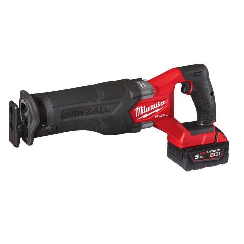 Scie sabre 18V M18 FSZ-502X + 2 batteries 5 Ah + chargeur + coffret HD-BOX - MILWAUKEE TOOL - 4933478291 pas cher