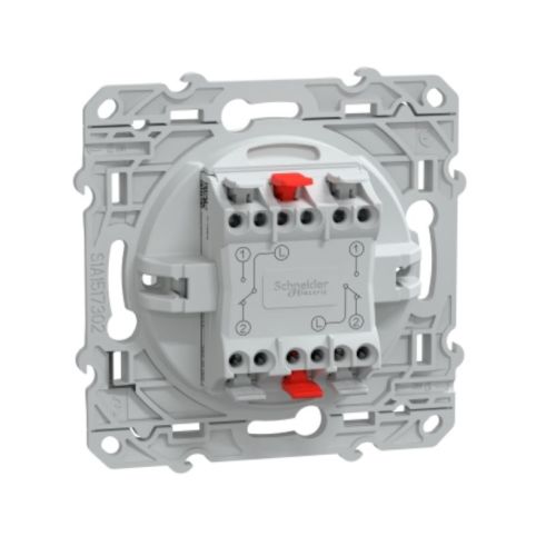 Mécanisme double va et vient OVALIS 10 AX blanc - SCHNEIDER ELECTRIC - S320214 pas cher Secondaire 3 L