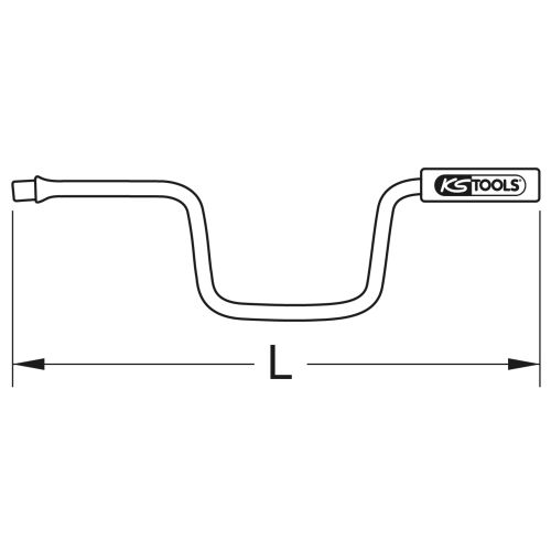 Vilebrequin Inox 1/2 '' 335 mm KS TOOLS 964.1247 photo du produit Secondaire 1 L