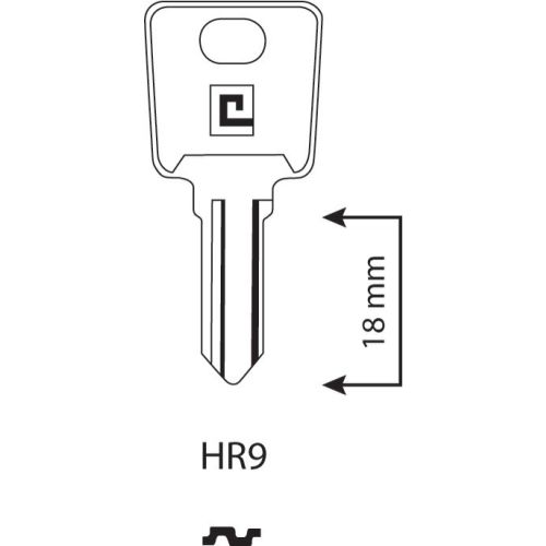 Ebauche clé type Ronis pour batteuse boite de 100 Héraclès HR9 photo du produit Secondaire 1 L