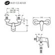 Mitigeur de douche thermostatique POLO avec raccords ROCA WM331011Z000002 photo du produit Secondaire 1 S