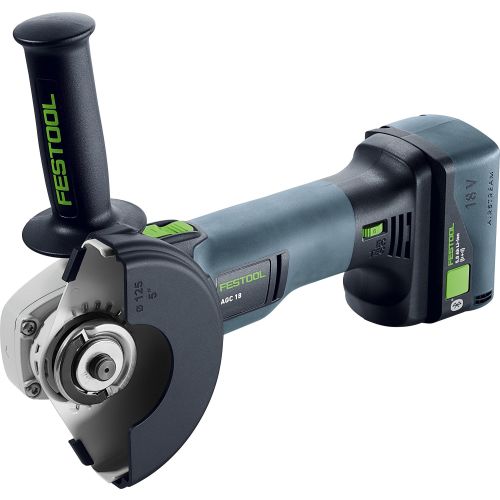 Meuleuse d'angle 18 V AGC 18-125 5,0 Ebi-Plus + 2 batteries 5 Ah + chargeur rapide + coffret SYSTAINER FESTOOL 578368 photo du produit Secondaire 3 L
