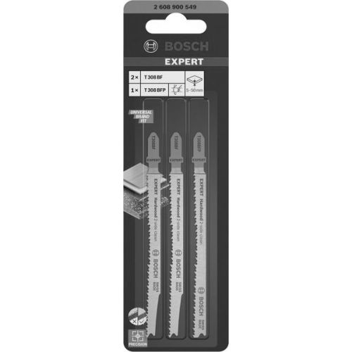 Kit 3 lames de scie sauteuse Hardwood 2-Side Clean - BOSCH EXPERT - 2608900549 pas cher Secondaire 1 L