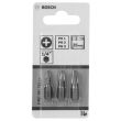 Jeu de 3 embouts de vissage PH1/PH2/PH3 25mm - BOSCH - 2607001752 pas cher Secondaire 1 S