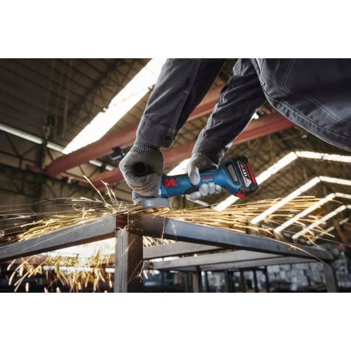 Meuleuse d’angle 18V GWS 18V-8 Professional 125mm (sans batterie ni chargeur) - BOSCH - 06019N9000 pas cher Secondaire 11 L