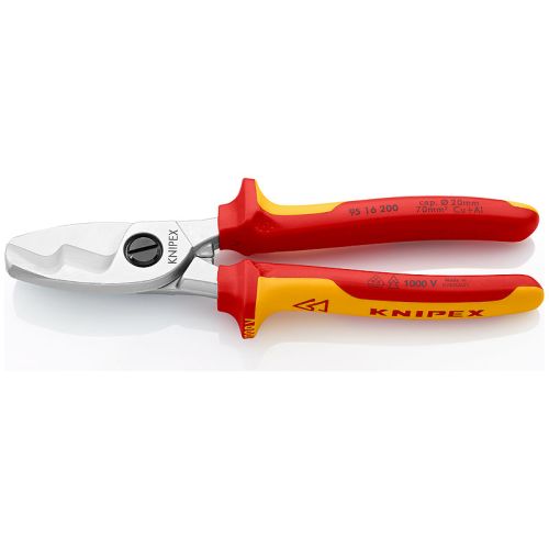 Coupe-câbles isolé 1000V capacité 70mm² 200mm - KNIPEX - 95 16 200 pas cher Secondaire 1 L
