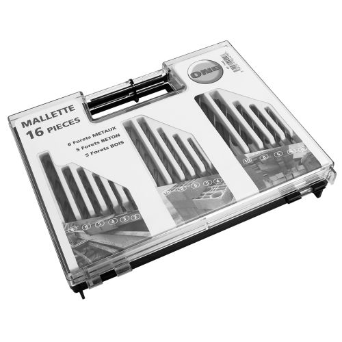 Mallette mixte de forets 16 pièces - SMARTOOL TECHNIC - 190429 pas cher Principale L