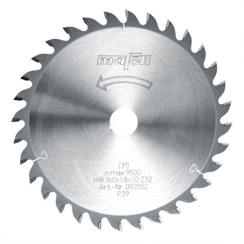 Lame de scie circulaire 160 x 1,2/1,8 x 20 mm 32 dents denture altern&eacute;e 092552 MAFELL 1316315 photo du produit Principale L