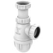 Siphon de lavabo plastique blanc r&eacute;glable 48 &agrave; 103 mm D32 VALENTIN 00 610300 001 00 photo du produit