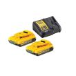 Pack 2 batteries 18 V 2 Ah XR Li-Ion + chargeur DEWALT DCB115D2-QW photo du produit Secondaire 1 S