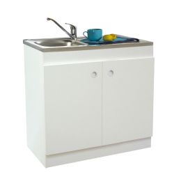 Meuble sous évier dépliable DECLIQ Neova avec portes battantes photo du produit Principale M