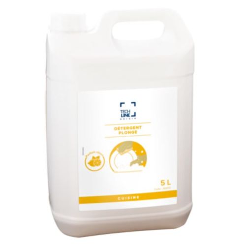 Liquide vaisselle pour plonge manuelle citron bidon de 5 L TECHLINE ORIGIN 391012 photo du produit Principale L