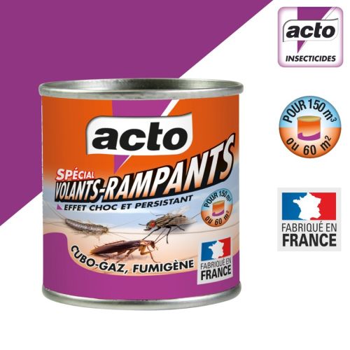 Fumigène Cubo-gaz 45 g spécial volants et rampants ACTO INSECTICIDES CUBO6 photo du produit Secondaire 1 L