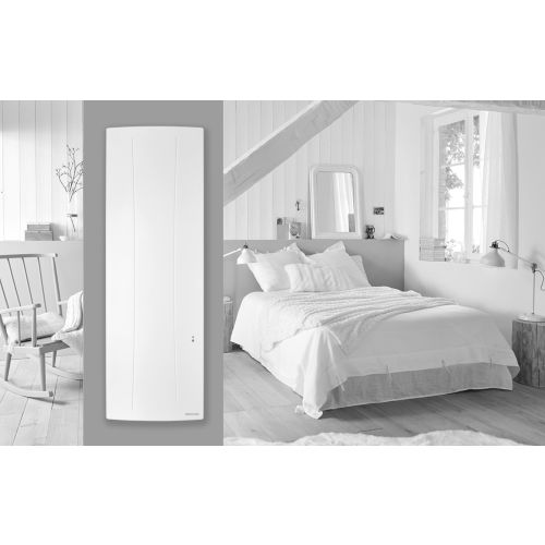 Radiateur chaleur 1500W AGILIA vertical pilotage intelligent connecté blanc carat - ATLANTIC - 518417 pas cher Secondaire 3 L