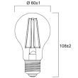 Lampe TOLEDO RETRO 827 E27 A60 4,5W 470lm nouveau modèle - SYLVANIA - 0029323 pas cher Secondaire 2 S