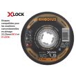 Pack 100 disques à tronçonner Rhodius 125 x 1,5 mm Inox XT70 M14/X-LOCK photo du produit