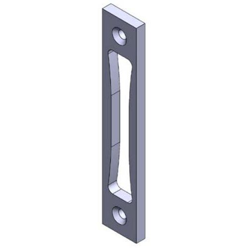 2 g&acirc;ches aluminium largeur 24mm &eacute;paisseur 10mm anodis&eacute; argent - STREMLER - 2840.10.4 pas cher