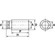 Douille à chocs longue 1'' de 24mm - SAM OUTILLAGE - NM-24-L pas cher Secondaire 1 S