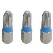 Lot de 3 embouts Pozidriv PZ1 à code couleur KS TOOLS 918.2011 photo du produit