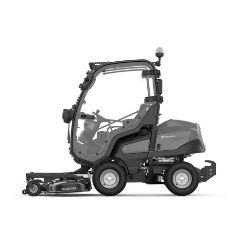 Tondeuse autoportées à coupe frontale thermique 1123cm3 Rider P525DX CABIN - HUSQVARNA - 967985401 pas cher Secondaire 2 L