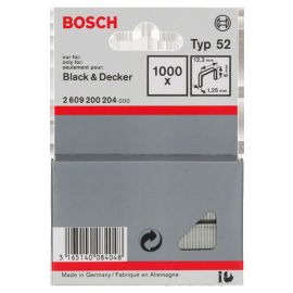 Lot de 1000 agrafes &agrave; fil plat Bosch de type 52 - 2609200204 photo du produit Principale M