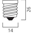 Lampe TOLEDO RETRO flamme 827 E14 4,5W 470lm dimmable nouveau modèle - SYLVANIA - 0029344 pas cher Secondaire 2 S